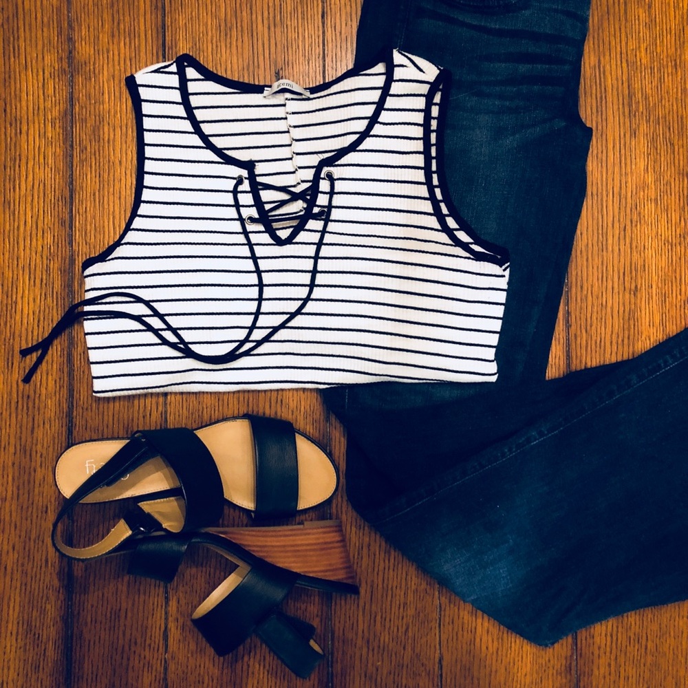Acemi striped tank top